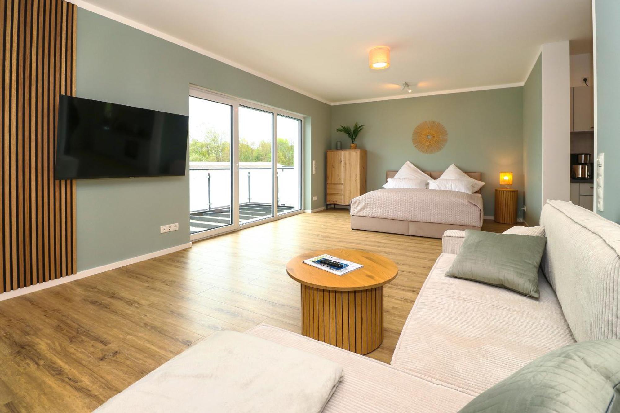 Lightplace - Moderne Apartments In Braunschweig - Balkon - Netflix - Am Kanal Dış mekan fotoğraf